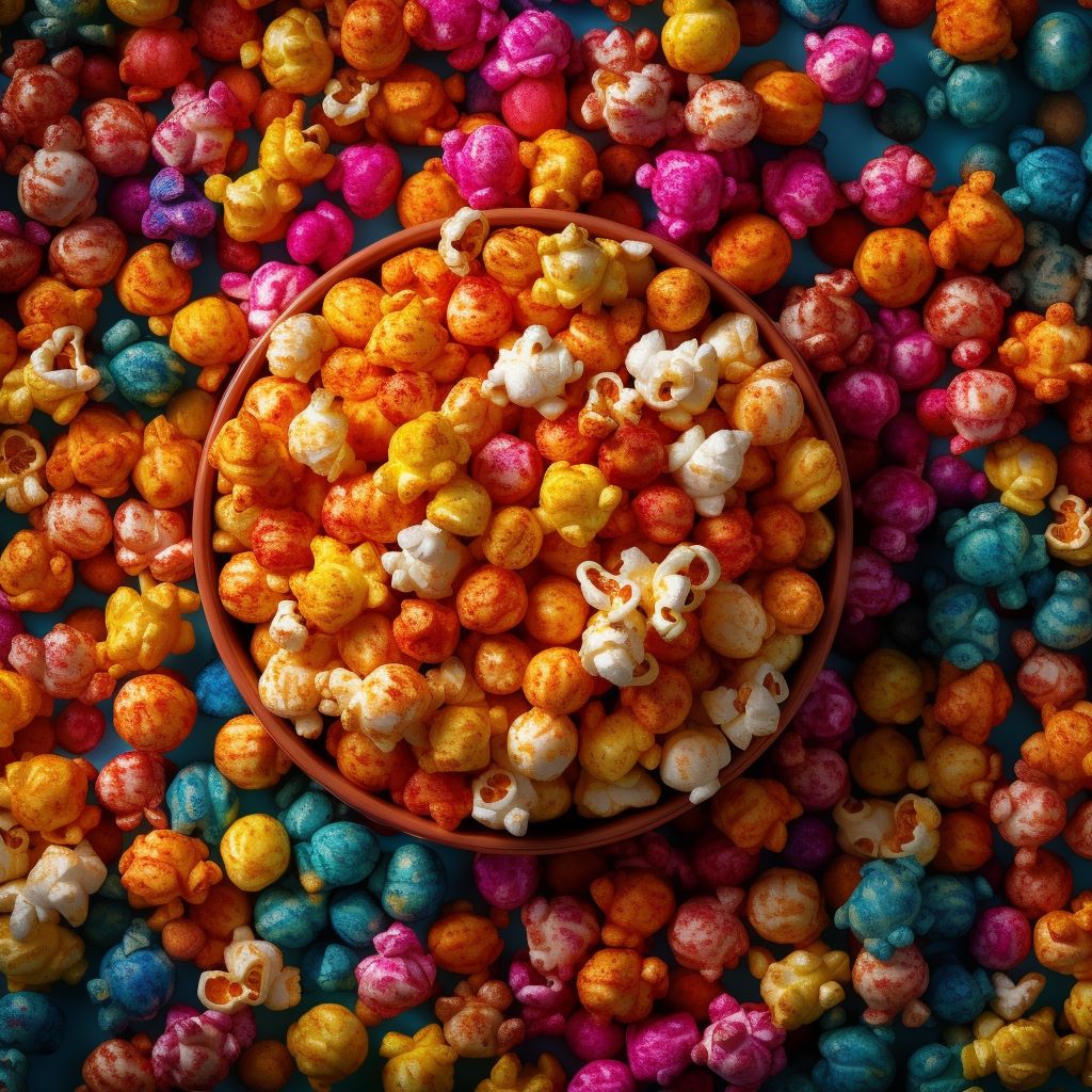 Caramel popcorn and uniquely flavoured ice cream