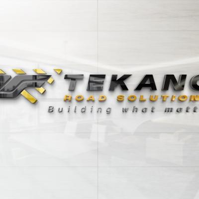 Glossy Wall Logo Mockup T4